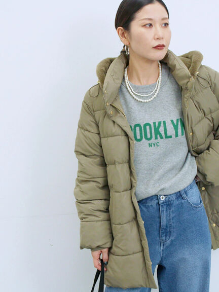 【Hug knit】ロゴプルオーバー（レッド/グリーン/ネイビー/キナリ/ＴＯＰグレー）｜Samansa Mos2 blue（サマンサモスモス ブルー）通販