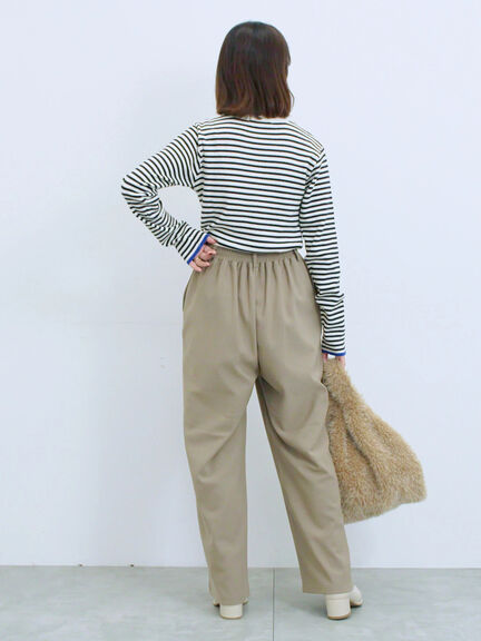 【Hug knit】リブハイネックプルオーバー（オフホワイト/ホワイト/ブラック/グリーン/ＴＯＰグレー）｜Samansa Mos2 blue（サマンサモスモス ブルー）通販