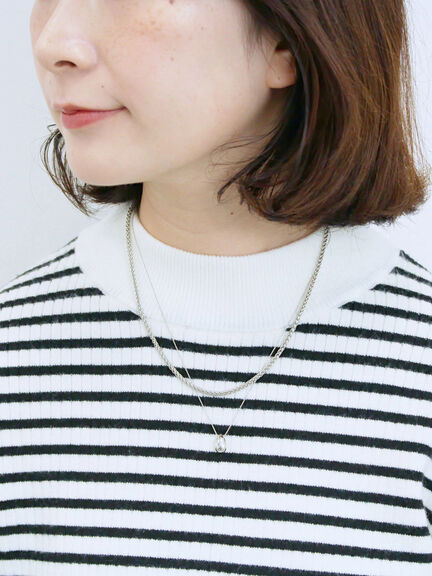 【Hug knit】リブハイネックプルオーバー（オフホワイト/ホワイト/ブラック/グリーン/ＴＯＰグレー）｜Samansa Mos2 blue（サマンサモスモス ブルー）通販