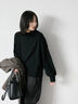 【Hug knit】袖ボリュームハイネックプルオーバー（ブラック/レッド/ダークオレンジ/グリーン/ＴＯＰグレー）｜Samansa Mos2 blue（サマンサモスモス ブルー）通販