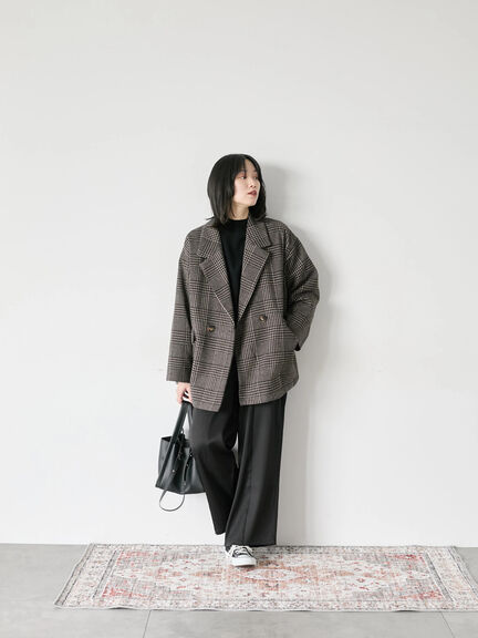 【Hug knit】袖ボリュームハイネックプルオーバー（ブラック/レッド/ダークオレンジ/グリーン/ＴＯＰグレー）｜Samansa Mos2 blue（サマンサモスモス ブルー）通販