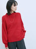 【Hug knit】袖ボリュームハイネックプルオーバー（ブラック/レッド/ダークオレンジ/グリーン/ＴＯＰグレー）｜Samansa Mos2 blue（サマンサモスモス ブルー）通販