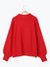 【Hug knit】袖ボリュームハイネックプルオーバー（ブラック/レッド/ダークオレンジ/グリーン/ＴＯＰグレー）｜Samansa Mos2 blue（サマンサモスモス ブルー）通販