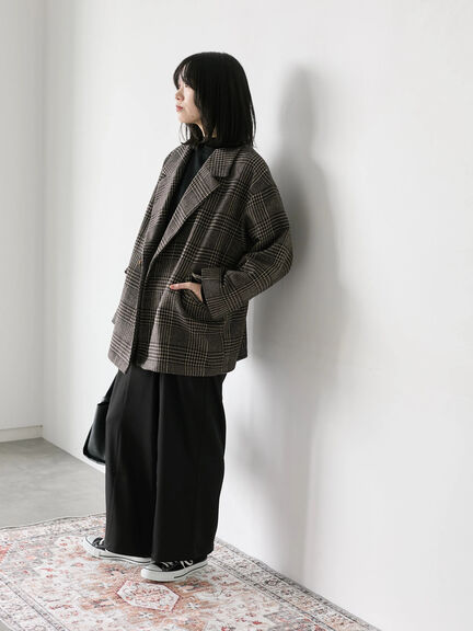 【Hug knit】袖ボリュームハイネックプルオーバー（ブラック/レッド/ダークオレンジ/グリーン/ＴＯＰグレー）｜Samansa Mos2 blue（サマンサモスモス ブルー）通販