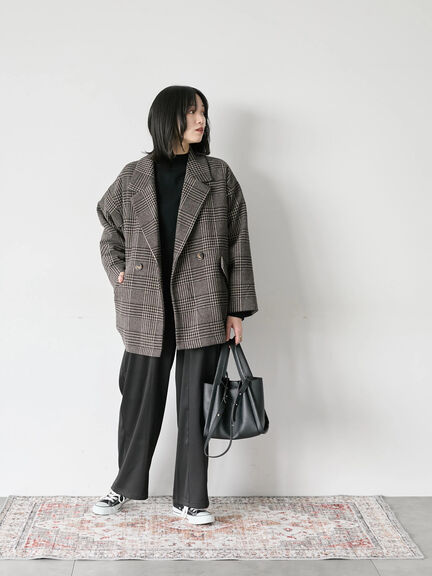 【Hug knit】袖ボリュームハイネックプルオーバー（ブラック/レッド/ダークオレンジ/グリーン/ＴＯＰグレー）｜Samansa Mos2 blue（サマンサモスモス ブルー）通販