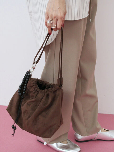 【美品】chiiiibag ウエストバッグ ブラウン ch!iii/チーバッグSuede Waist Bagブラウンchiiiibag chiiiibag