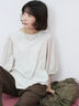 袖ボリュームTシャツ（Ｓグレー）｜Samansa Mos2 blue（サマンサモスモス ブルー）通販