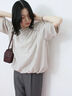 裾バルーンTシャツ（チャコールグレー/ブラック/Ｓグレー）｜Samansa Mos2 blue（サマンサモスモス ブルー）通販