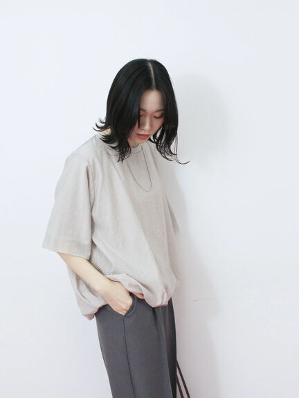 裾バルーンTシャツ（チャコールグレー/ブラック/Ｓグレー）｜Samansa Mos2 blue（サマンサモスモス ブルー）通販