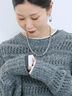 透かし柄ニットプルオーバー（チャコールグレー/ピンク/グリーン/サックスブルー/キナリ）｜Samansa Mos2 blue（サマンサモスモス ブルー）通販