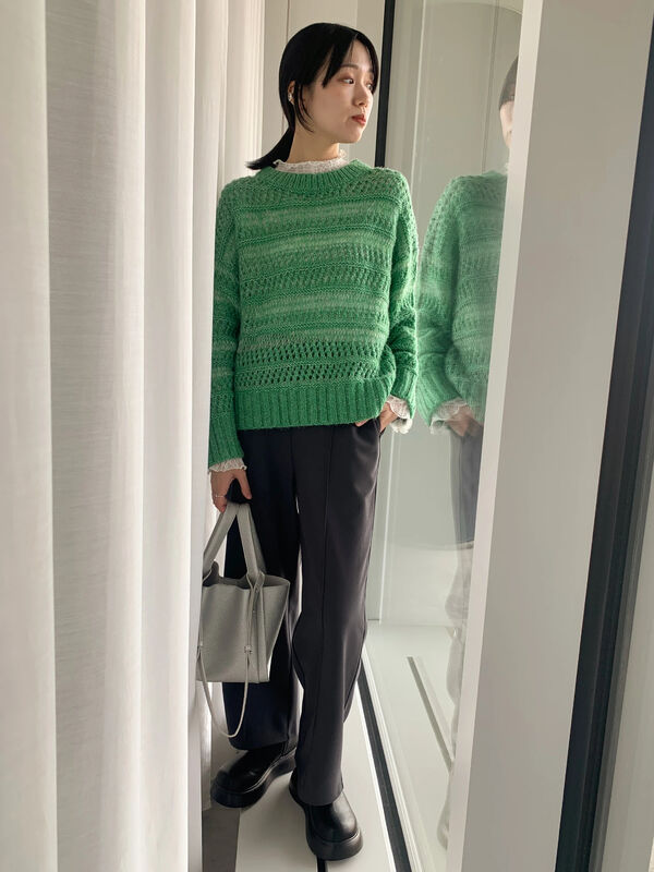 ANCELLM グリーン ニット　サイズ2 JWfe9eoJsB8Q.jpg?width=768