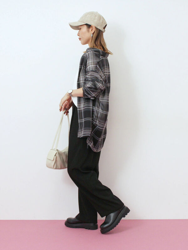 リネンタッチドルマンスリーブプルオーバー（オフホワイト