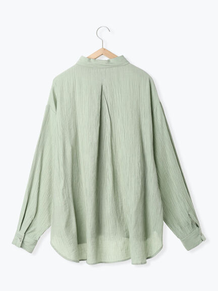 楊柳レギュラーシャツ（チャコールグレー/ブラウン/グリーン）｜Samansa Mos2 blue（サマンサモスモス ブルー）通販