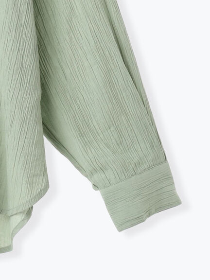 楊柳レギュラーシャツ（チャコールグレー/ブラウン/グリーン）｜Samansa Mos2 blue（サマンサモスモス ブルー）通販