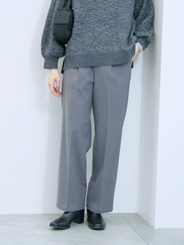 セール】 サイドタブ付きパンツ（グレー/チャコールグレー/ベージュ