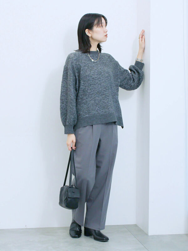 セール】 サイドタブ付きパンツ（グレー/チャコールグレー/ベージュ