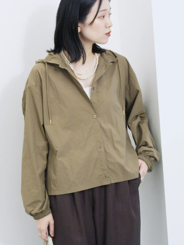 BRIEFING フード付きシャツ ベージュ BRIEFING（ブリーフィング）の「【ブリーフィングゴルフ】MENS WIND