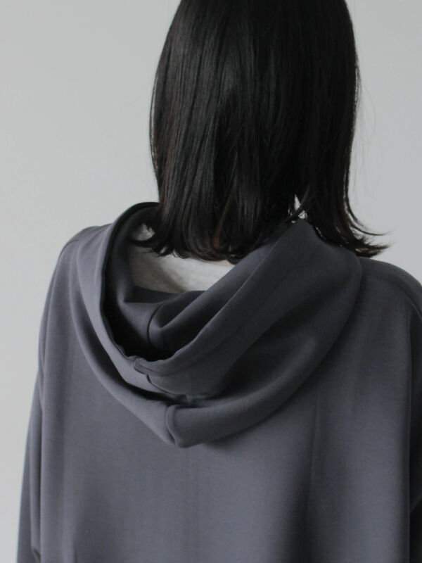 ダンボールジップパーカー（チャコールグレー/ブルー/Sグレー