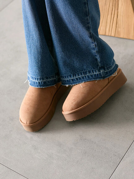 厚底ボアブーツ（ブラック/ダークブラウン/キャメル）｜Samansa Mos2 blue（サマンサモスモス ブルー）通販