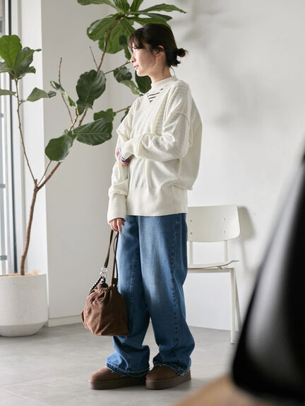 厚底ボアブーツ（ブラック/ダークブラウン/キャメル）｜Samansa Mos2 blue（サマンサモスモス ブルー）通販