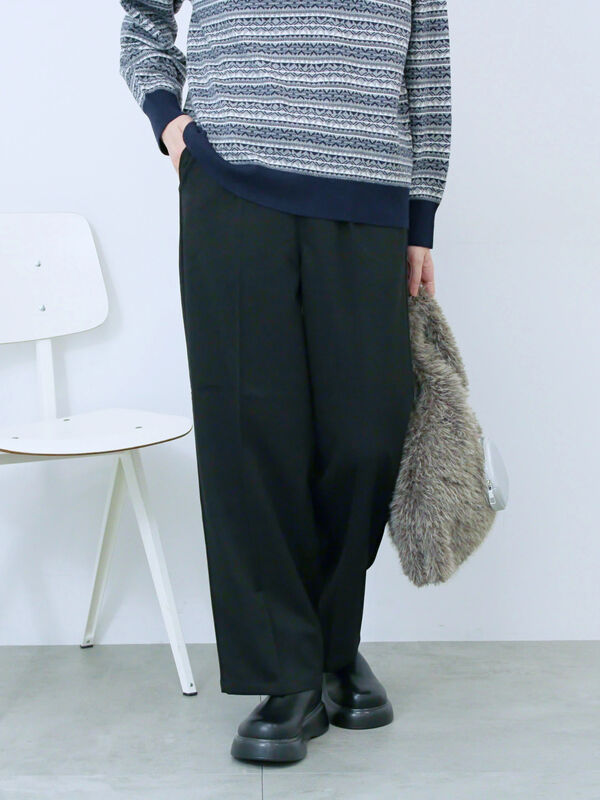 セール】 裏起毛ストレートパンツ（グレー/ブラック/モカ/ブラウン