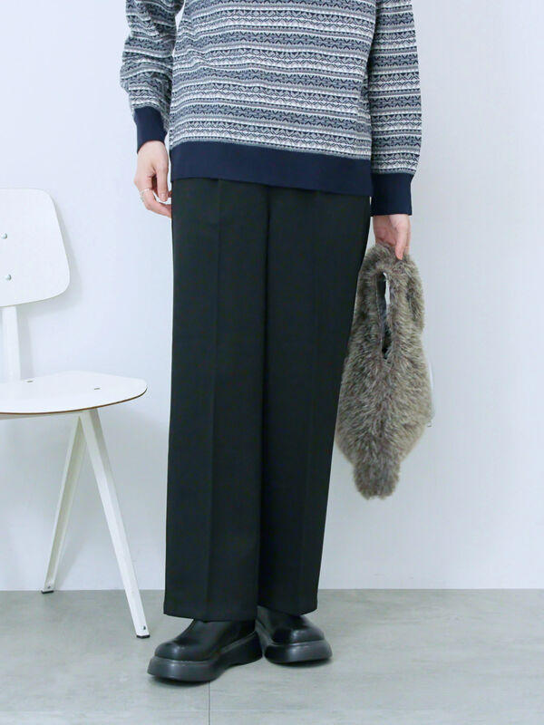セール】 裏起毛ストレートパンツ（グレー/ブラック/モカ/ブラウン