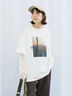 袖シフォンレイヤードプルオーバー（オフホワイト/チャコールグレー/ブラック）｜Samansa Mos2 blue（サマンサモスモス ブルー）通販