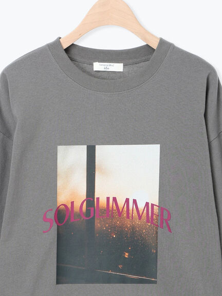 袖シフォンレイヤードプルオーバー（オフホワイト/チャコールグレー/ブラック）｜Samansa Mos2 blue（サマンサモスモス ブルー）通販