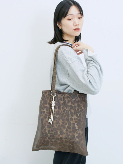 チュールレイヤードトート（ブラック/ブラウン/クリーム）｜Samansa Mos2 blue（サマンサモスモス ブルー）通販