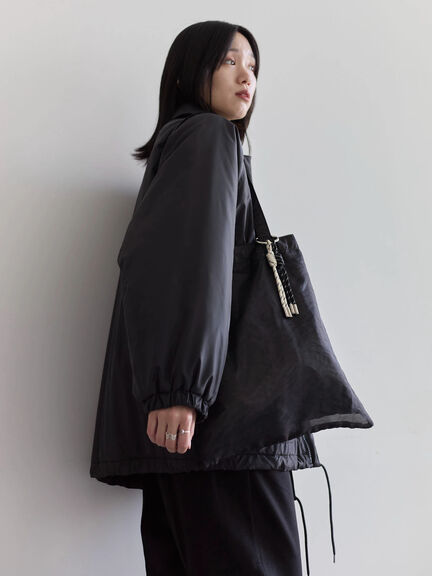 チュールレイヤードトート（ブラック/ブラウン/クリーム）｜Samansa Mos2 blue（サマンサモスモス ブルー）通販