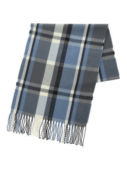 チェックマフラー（ブラック/ブラウン/イエロー/サックスブルー）｜Samansa Mos2 blue（サマンサモスモス ブルー）通販