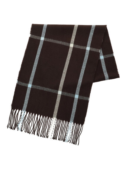 チェックマフラー（ブラック/ブラウン/イエロー/サックスブルー）｜Samansa Mos2 blue（サマンサモスモス ブルー）通販