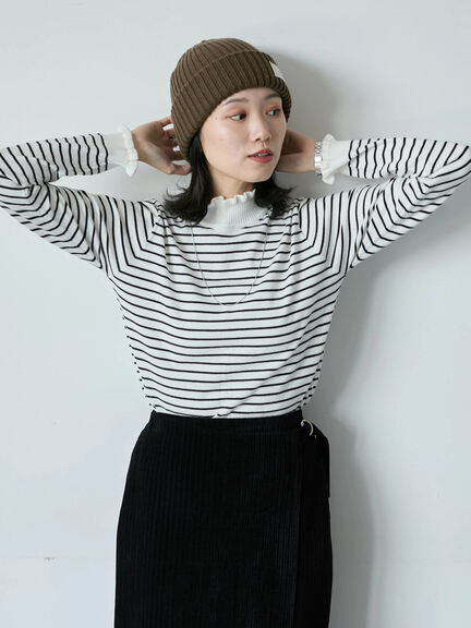 リブニット帽（ブラック/ベージュ/ブラウン）｜Samansa Mos2 blue（サマンサモスモス ブルー）通販