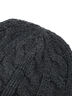 ケーブルニット帽（チャコールグレー/ブラック/キナリ）｜Samansa Mos2 blue（サマンサモスモス ブルー）通販