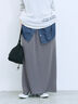 カットリブナロースカート(チャコールグレー/ブラック/ブラウン)|Samansa Mos2 blue(サマンサモスモス ブルー)通販