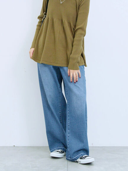 ストレートデニムパンツ（チャコールグレー/ブルー/ネイビー）｜Samansa Mos2 blue（サマンサモスモス ブルー）通販