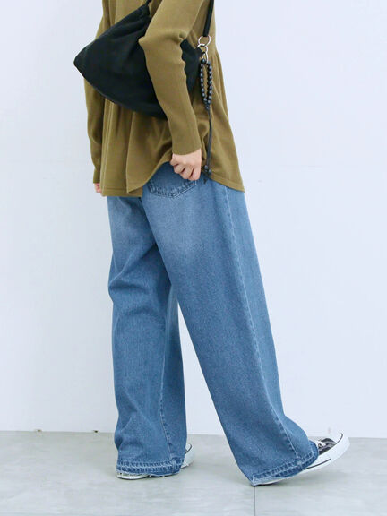 ストレートデニムパンツ（チャコールグレー/ブルー/ネイビー）｜Samansa Mos2 blue（サマンサモスモス ブルー）通販