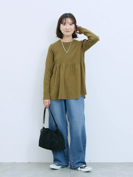 ストレートデニムパンツ（チャコールグレー/ブルー/ネイビー）｜Samansa Mos2 blue（サマンサモスモス ブルー）通販