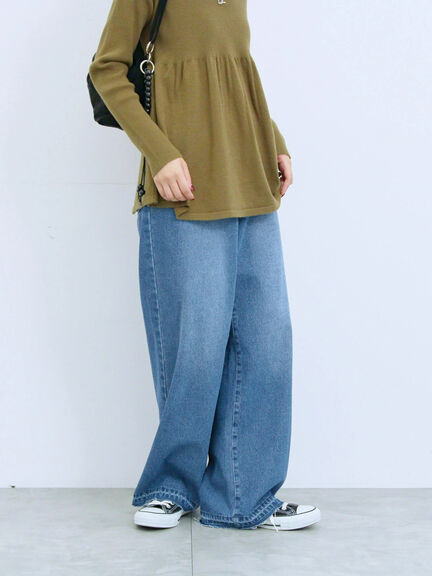 ストレートデニムパンツ（チャコールグレー/ブルー/ネイビー）｜Samansa Mos2 blue（サマンサモスモス ブルー）通販