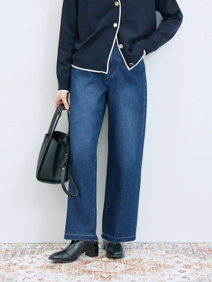 ストレートデニムパンツ（チャコールグレー/ブルー/ネイビー）｜Samansa Mos2 blue（サマンサモスモス ブルー）通販