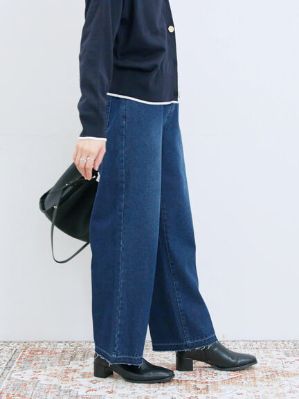 ストレートデニムパンツ（チャコールグレー/ブルー/ネイビー）｜Samansa Mos2 blue（サマンサモスモス ブルー）通販