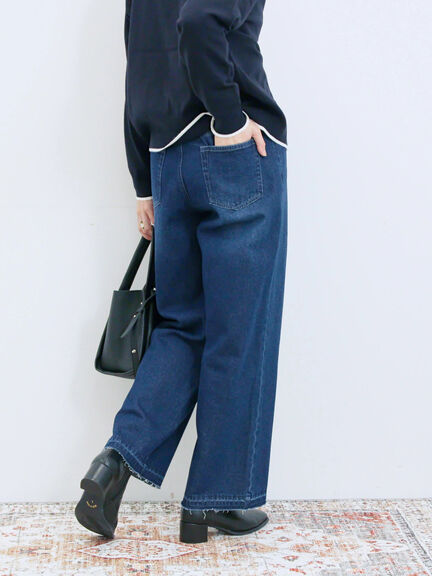 ストレートデニムパンツ（チャコールグレー/ブルー/ネイビー）｜Samansa Mos2 blue（サマンサモスモス ブルー）通販