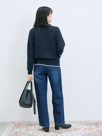 ストレートデニムパンツ（チャコールグレー/ブルー/ネイビー）｜Samansa Mos2 blue（サマンサモスモス ブルー）通販