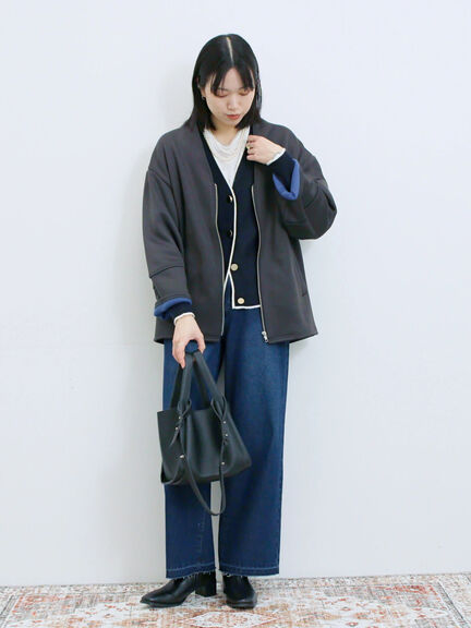 ストレートデニムパンツ（チャコールグレー/ブルー/ネイビー）｜Samansa Mos2 blue（サマンサモスモス ブルー）通販