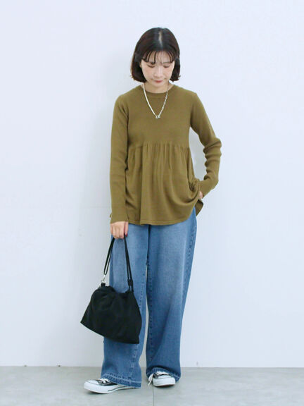 ストレートデニムパンツ（チャコールグレー/ブルー/ネイビー）｜Samansa Mos2 blue（サマンサモスモス ブルー）通販