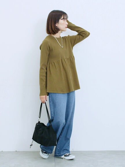 ストレートデニムパンツ（チャコールグレー/ブルー/ネイビー）｜Samansa Mos2 blue（サマンサモスモス ブルー）通販