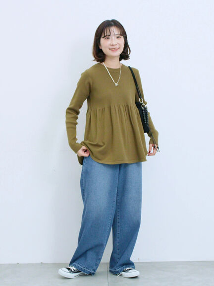 ストレートデニムパンツ（チャコールグレー/ブルー/ネイビー）｜Samansa Mos2 blue（サマンサモスモス ブルー）通販