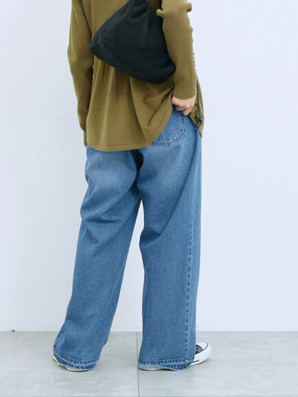 ストレートデニムパンツ（チャコールグレー/ブルー/ネイビー）｜Samansa Mos2 blue（サマンサモスモス ブルー）通販