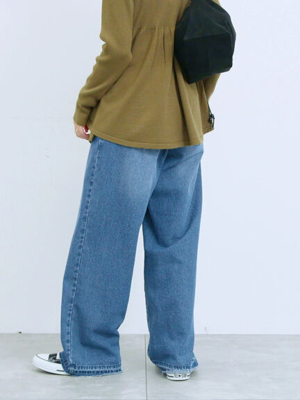 ストレートデニムパンツ（チャコールグレー/ブルー/ネイビー）｜Samansa Mos2 blue（サマンサモスモス ブルー）通販