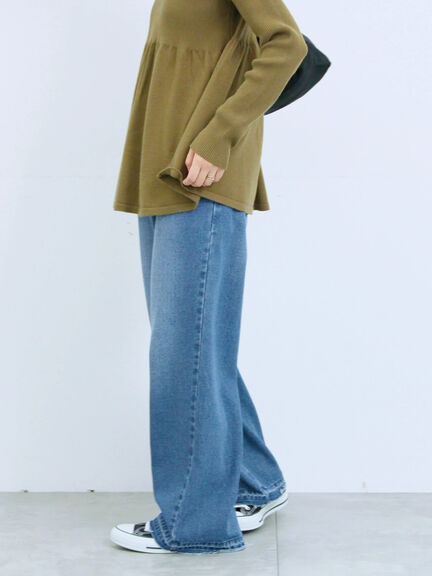 ストレートデニムパンツ（チャコールグレー/ブルー/ネイビー）｜Samansa Mos2 blue（サマンサモスモス ブルー）通販